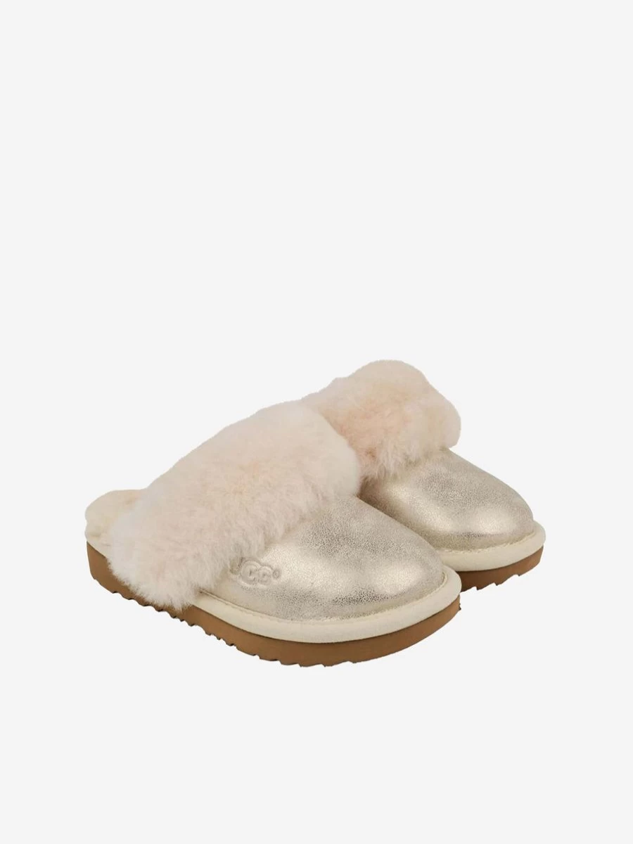 UGG Girls' Metallic Sheepskin Cozy II Slippers | Warm & Comfortable Kids' Footwear