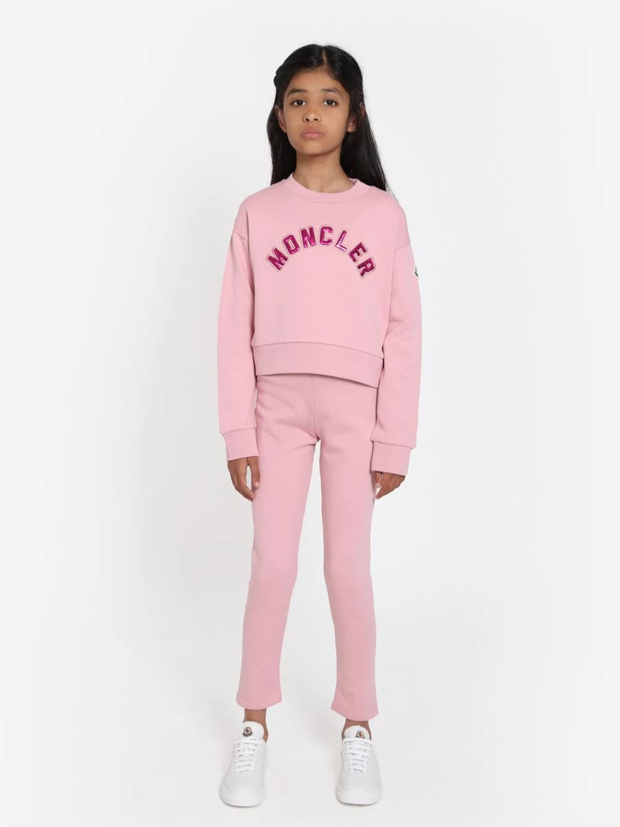 Moncler Enfant Teen Girls Pink Sweatshirt & Leggings Outfit Set