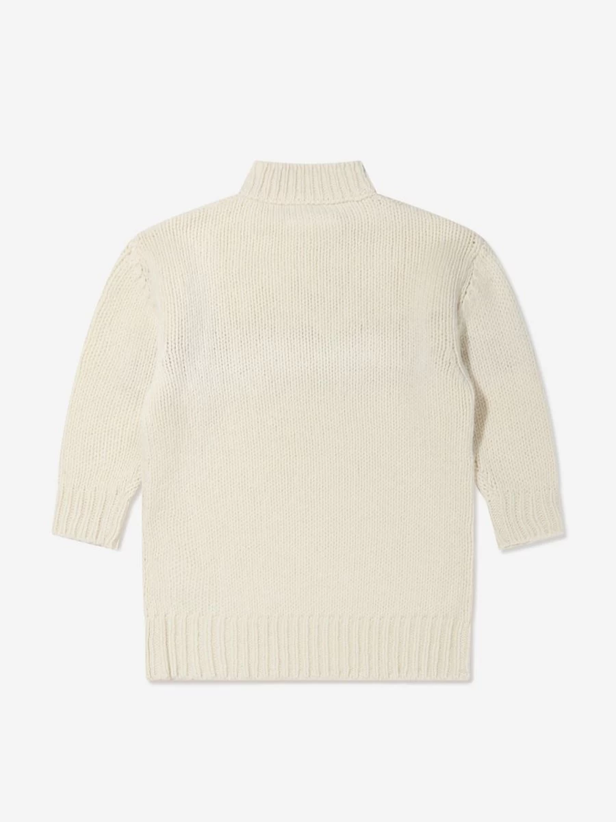 MM6 Maison Margiela Baby Wool Knit Dress - Kids Knitted Jumper Dress for Infants & Toddlers
