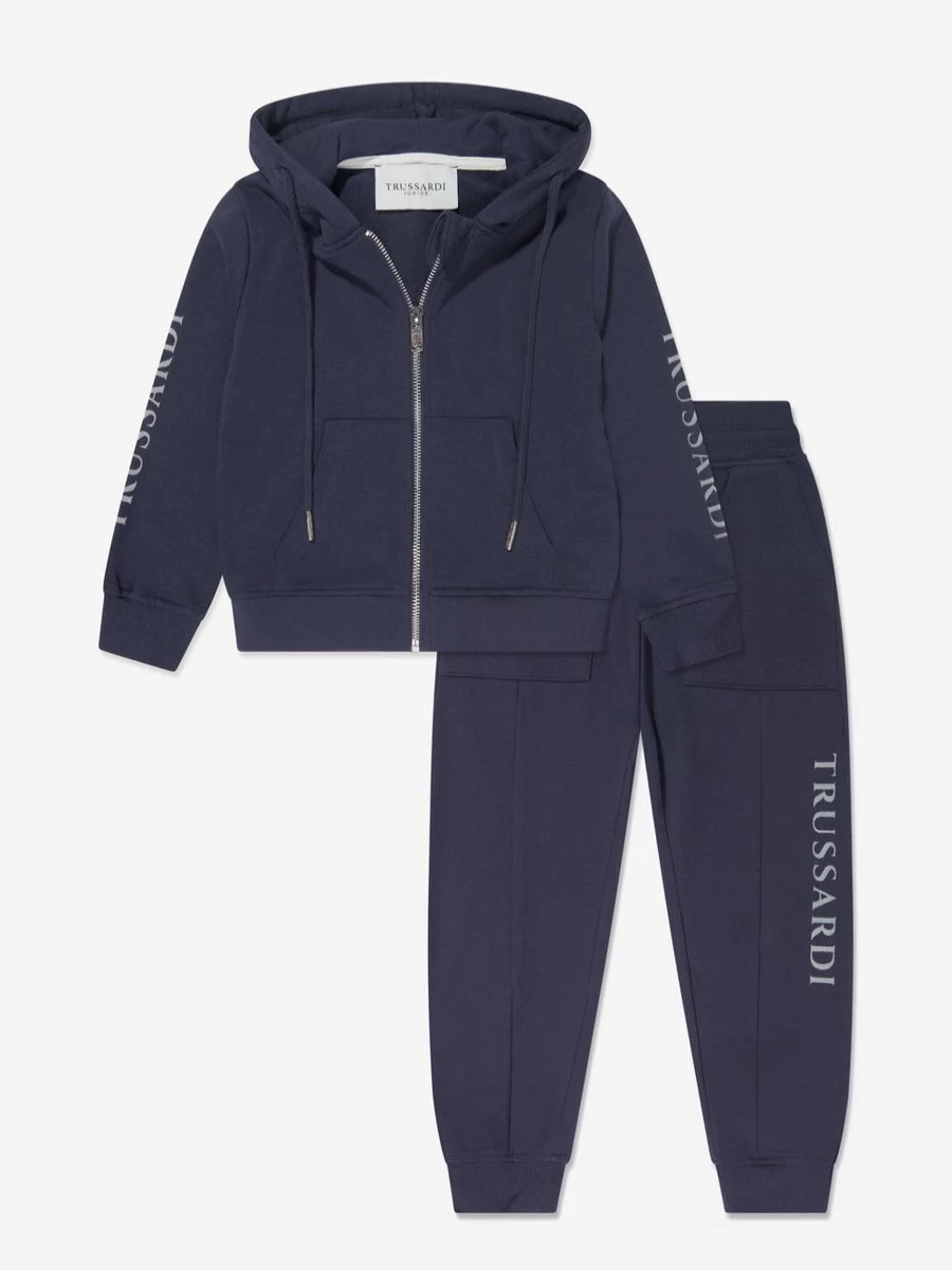 Trussardi Boys Navy Wink Tracksuit - Comfortable Athletic Wear for Kids