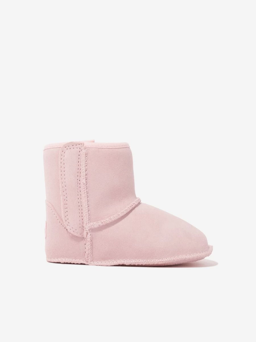 UGG Baby Girls Pink Classic Booties - Soft & Warm Winter Footwear