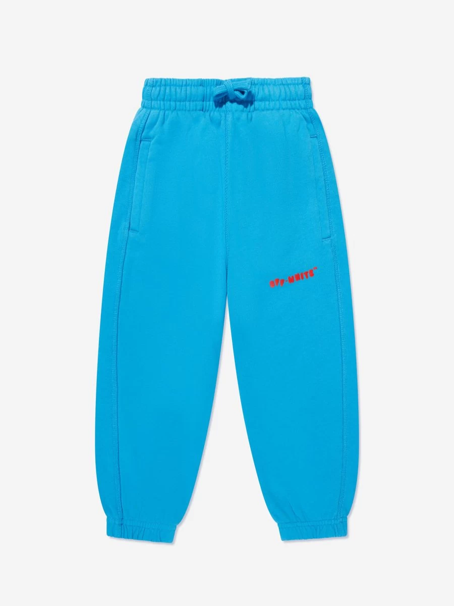 Off-White Boys Blue Balloon Joggers Pants Casual Streetwear