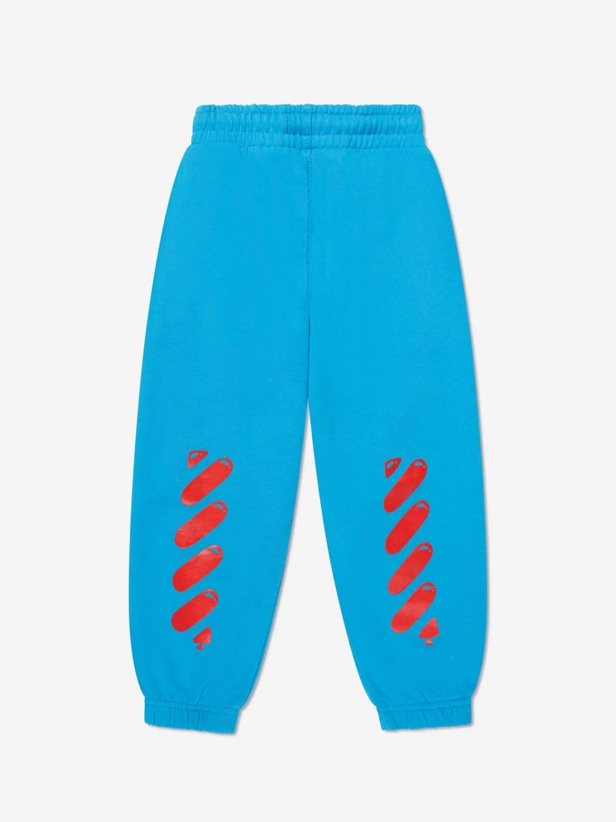 Off-White Boys Blue Balloon Joggers Pants Casual Streetwear