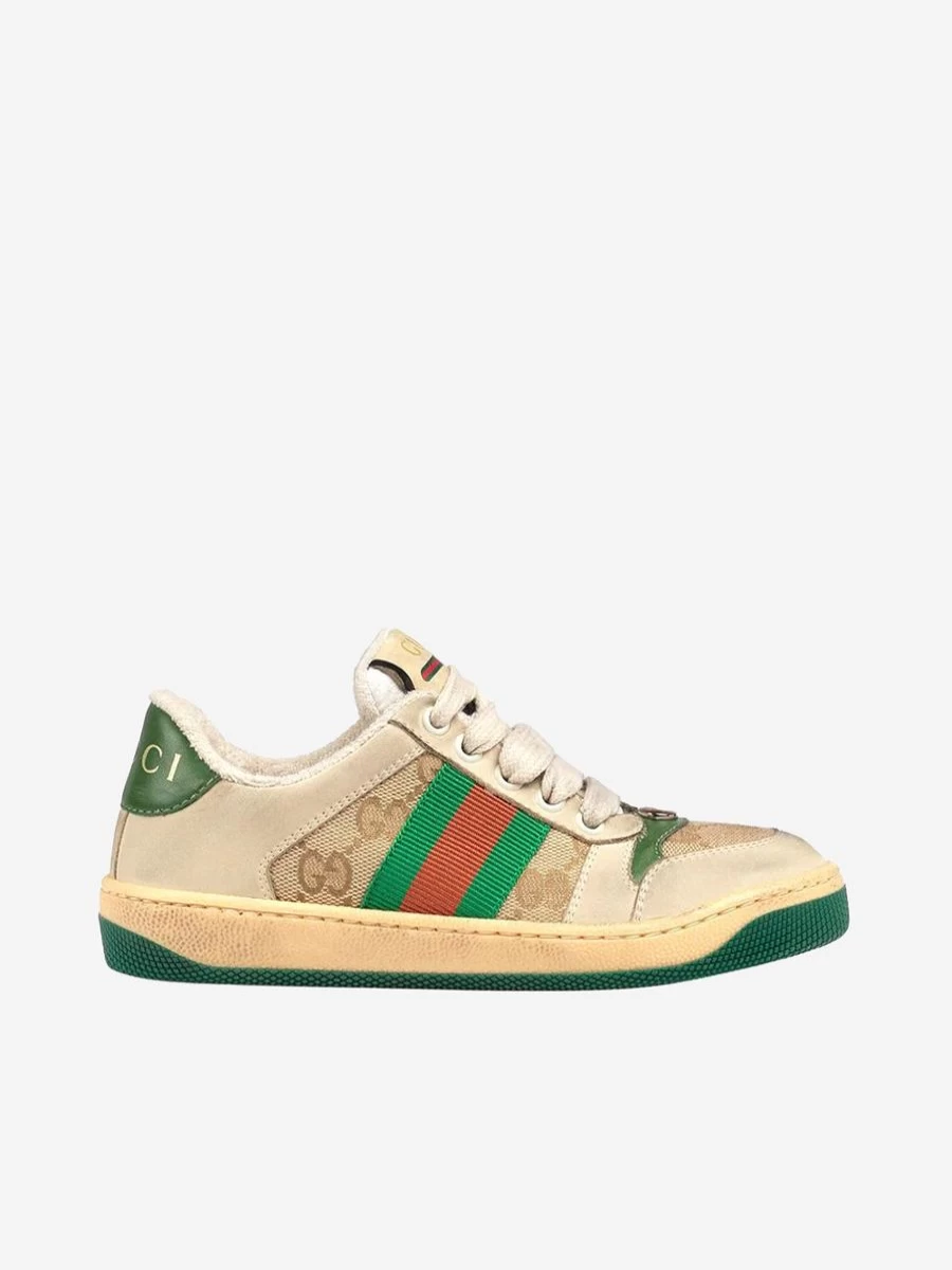 Gucci Girls Leather Sneakers - Kids Fashion Trainers by Gucci Kids | Childsplay Clothing
