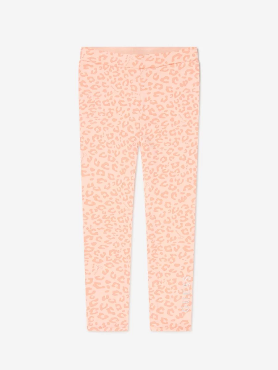 Guess Girls Reversible Leopard Print Leggings for Toddlers & Babies | Stylish Animal Print Leggings for Girls