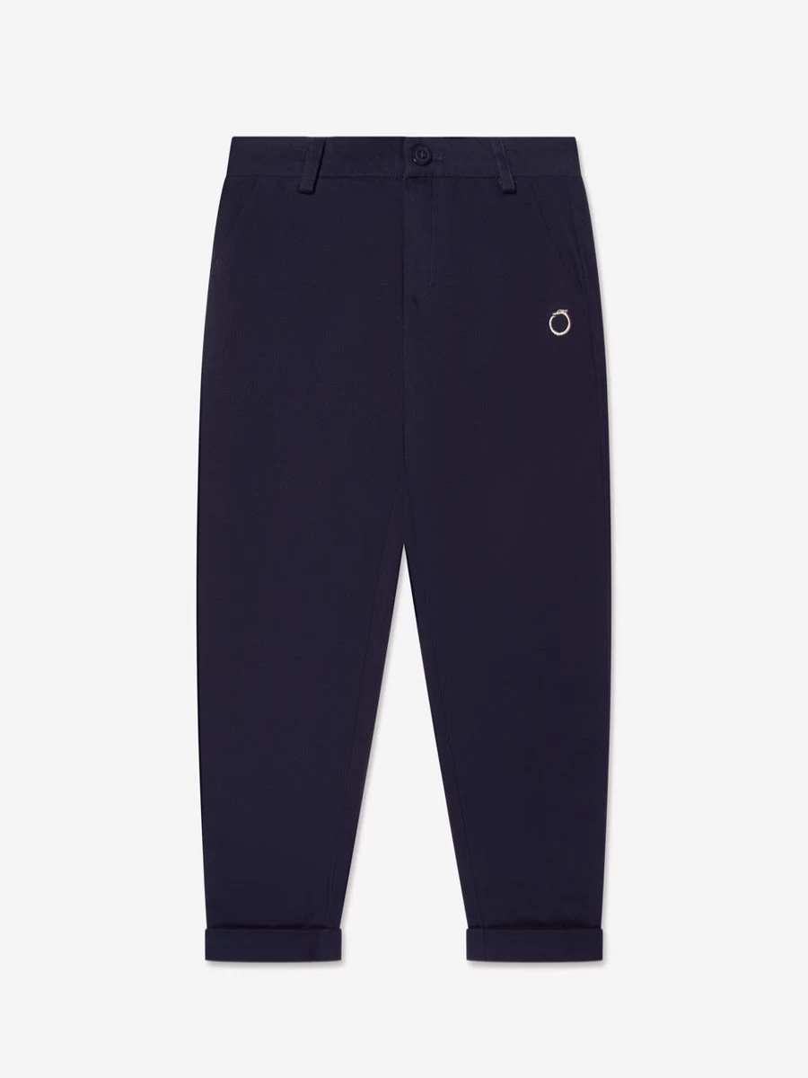 Trussardi Boys Navy Elladan Trousers for Kids - Premium Comfort & Style