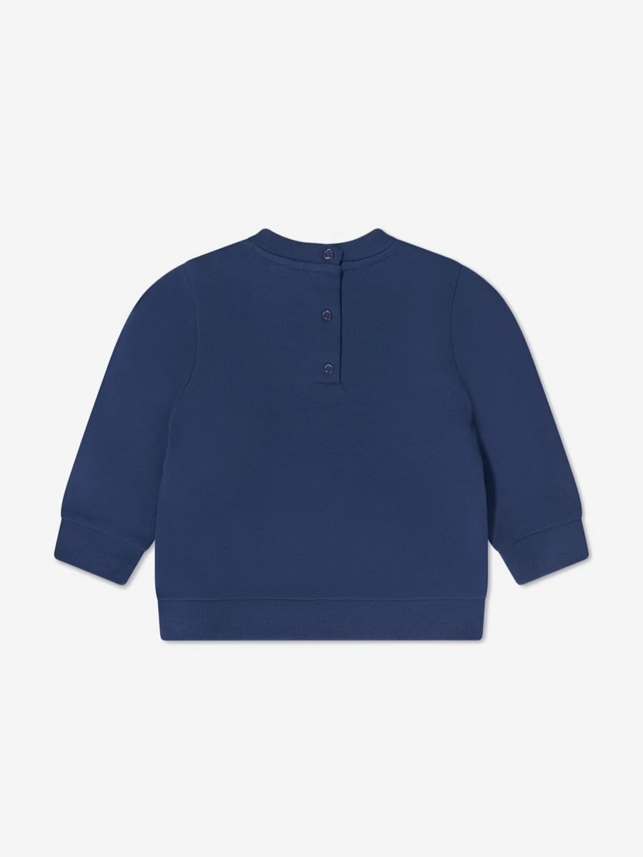 Fendi Kids Baby Navy Logo Sweatshirt | Casual Cotton Pullover for Infants