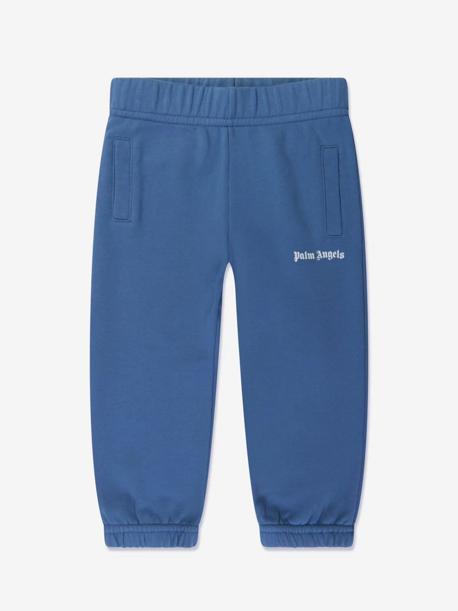 Palm Angels Baby Boys Blue Logo Joggers - Comfortable Casual Pants for Toddlers
