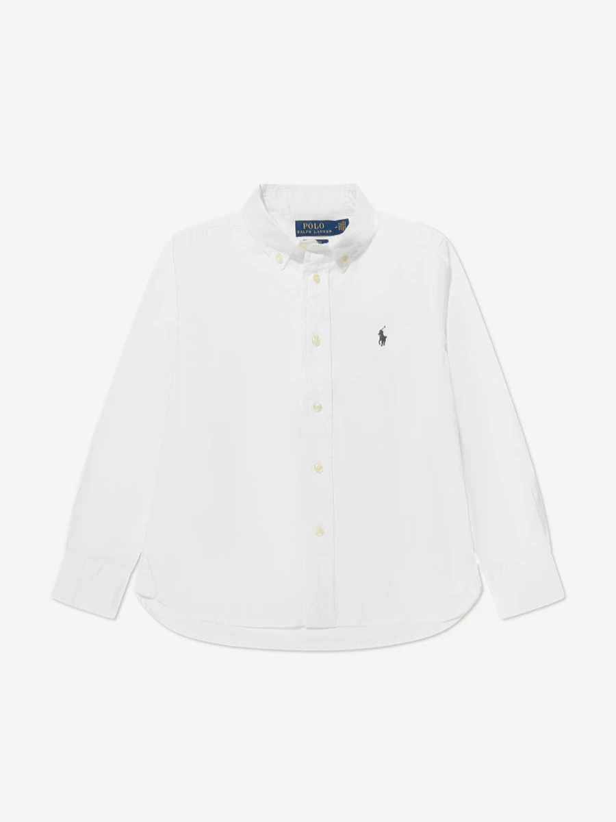 Ralph Lauren Boys Slim Fit Oxford Shirt for Kids - Classic Cotton Dress Shirt by Childsplay Clothing