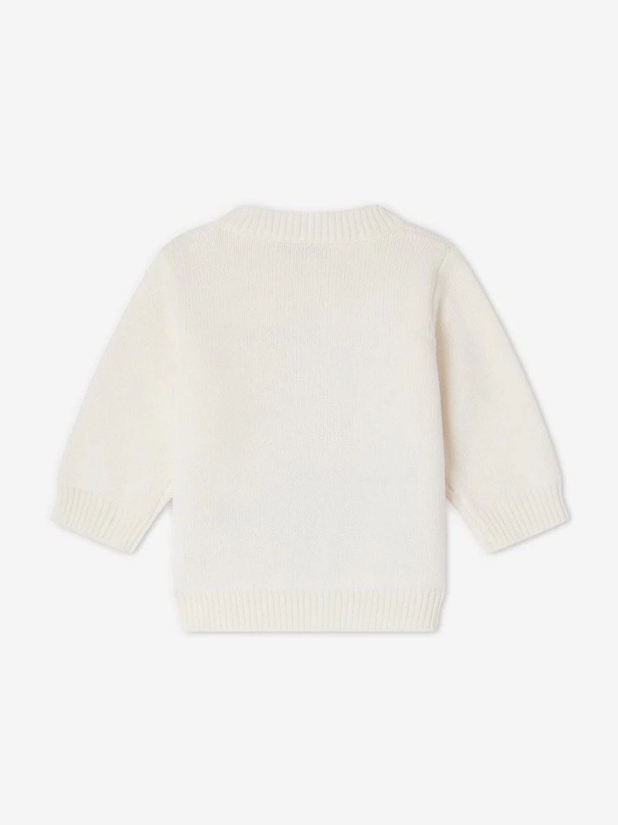 Bonpoint Baby Girls Ivory Cashmere Jumper – Soft & Luxurious Almire Sweater
