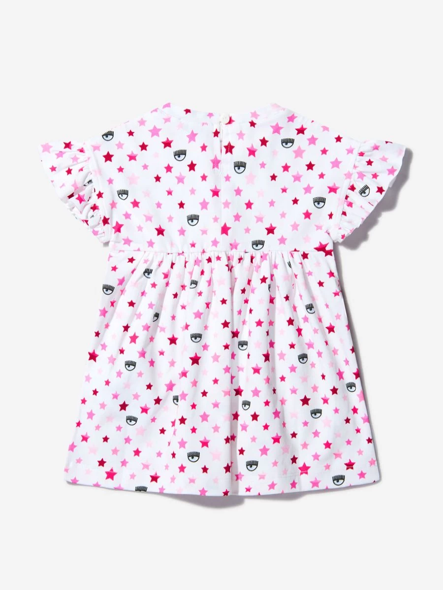 Chiara Ferragni Baby Girls Cotton Multi Print Dress - Stylish & Comfortable Outfit