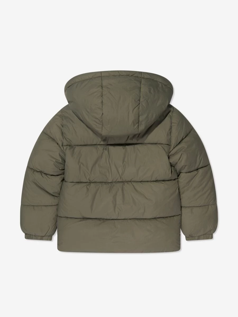 Timberland Boys' Green Puffer Jacket – Lightweight Winter Coat for Kids