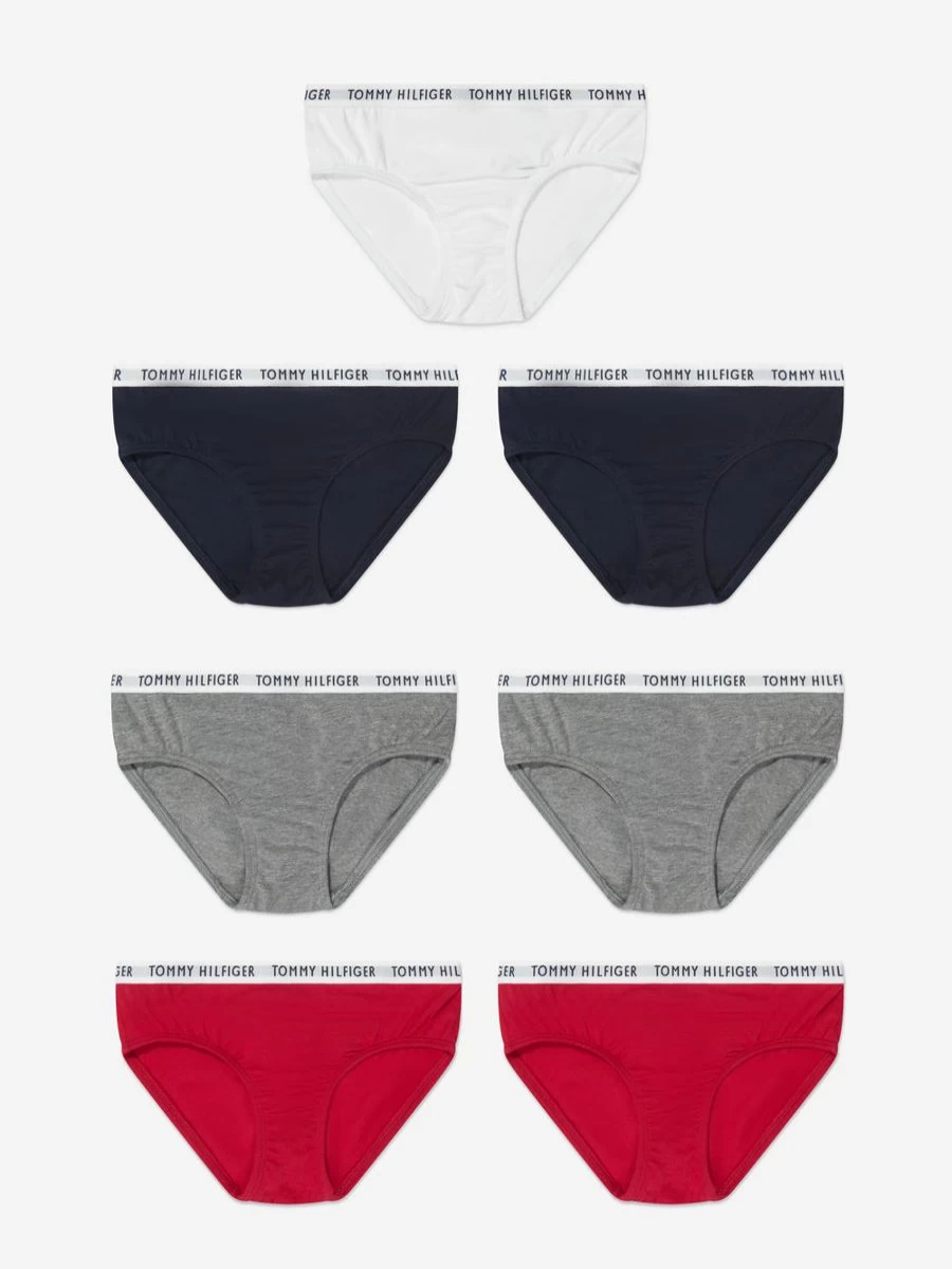 Tommy Hilfiger Girls 7-Pack Multicolor Bikini Underwear Set