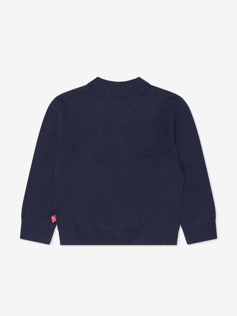 Billieblush Girls Navy Knitted Jumper - Soft & Stylish Winter Sweater