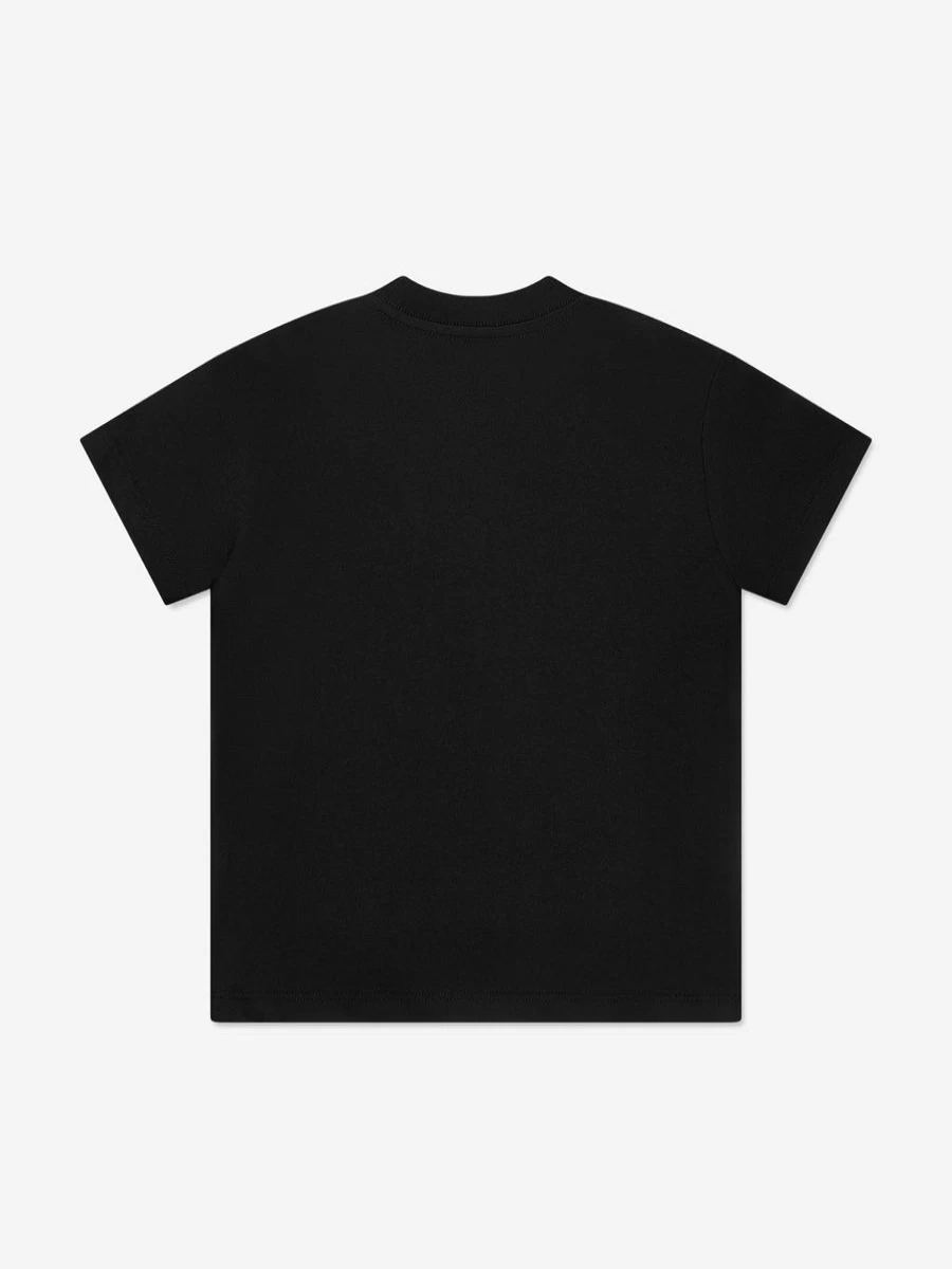Amiri Boys Black T-Shirt with Snake Logo - Kids Graphic Tee