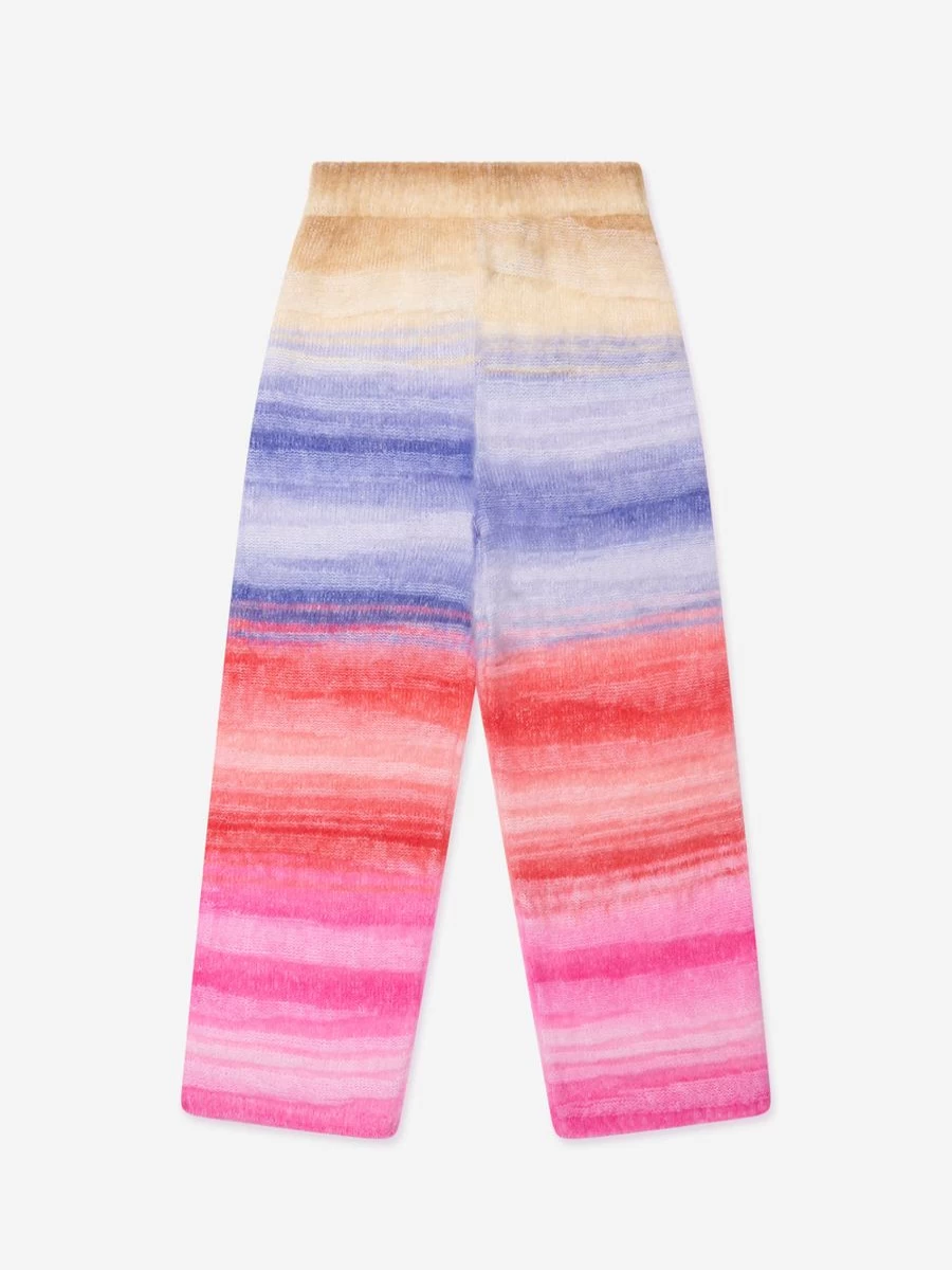 Missoni Girls Multicolored Knitted Trousers for Stylish Comfort