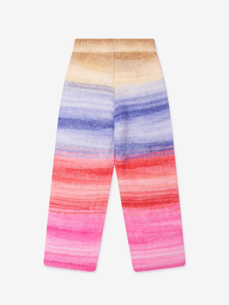 Missoni Girls Multicolored Knitted Trousers for Stylish Comfort