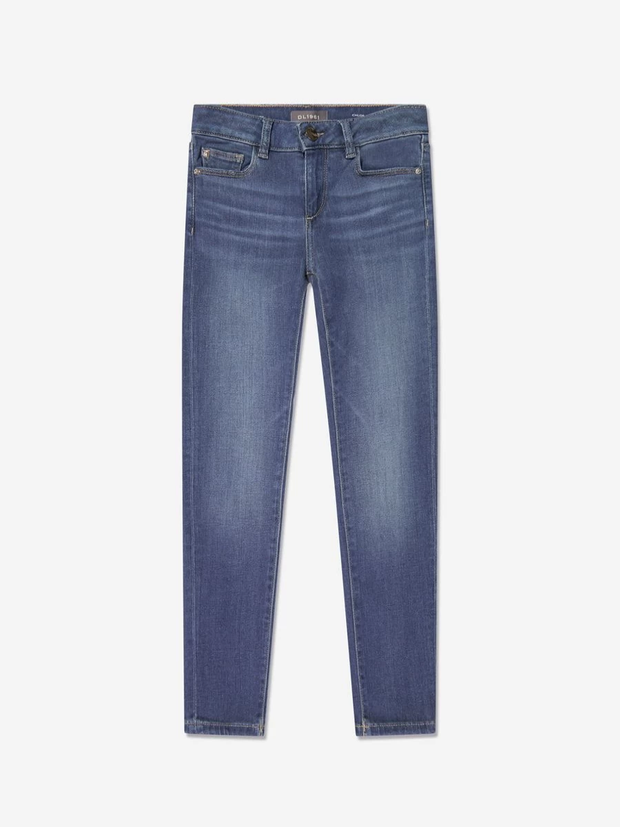 DL1961 Girls' Chloe Blue Skinny Fit Jeans - Stretch Denim for Kids