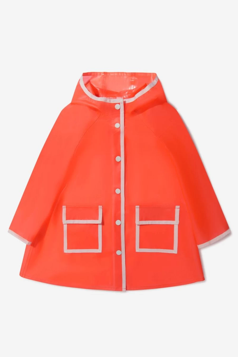 Bonpoint Girls' Transparent Hooded Parka Coat - Stylish Outerwear for Kids