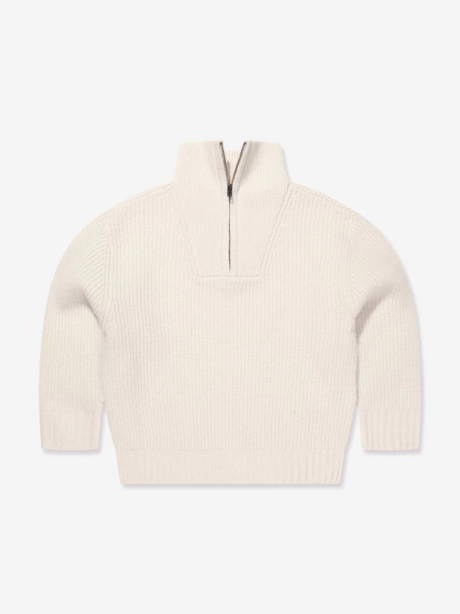 Bonpoint Girls Ivory Baldo Wool Jumper for Kids