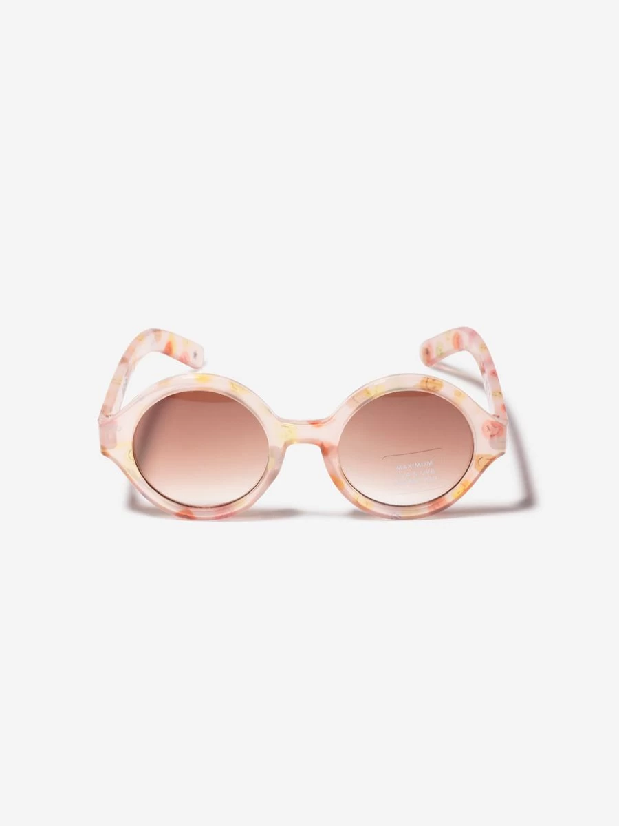 Molo Girls Smiley Face Shelby Sunglasses - Colorful Retro Style for Kids