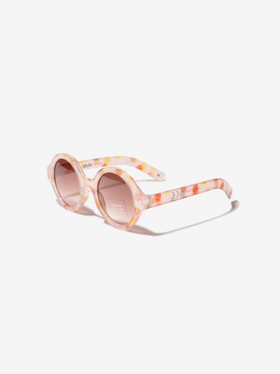 Molo Girls Smiley Face Shelby Sunglasses - Colorful Retro Style for Kids