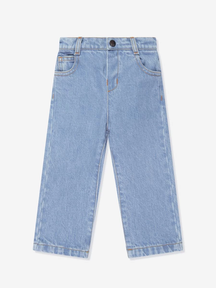 Fendi Kids Boys' Blue Denim Jeans for Toddlers and Infants
