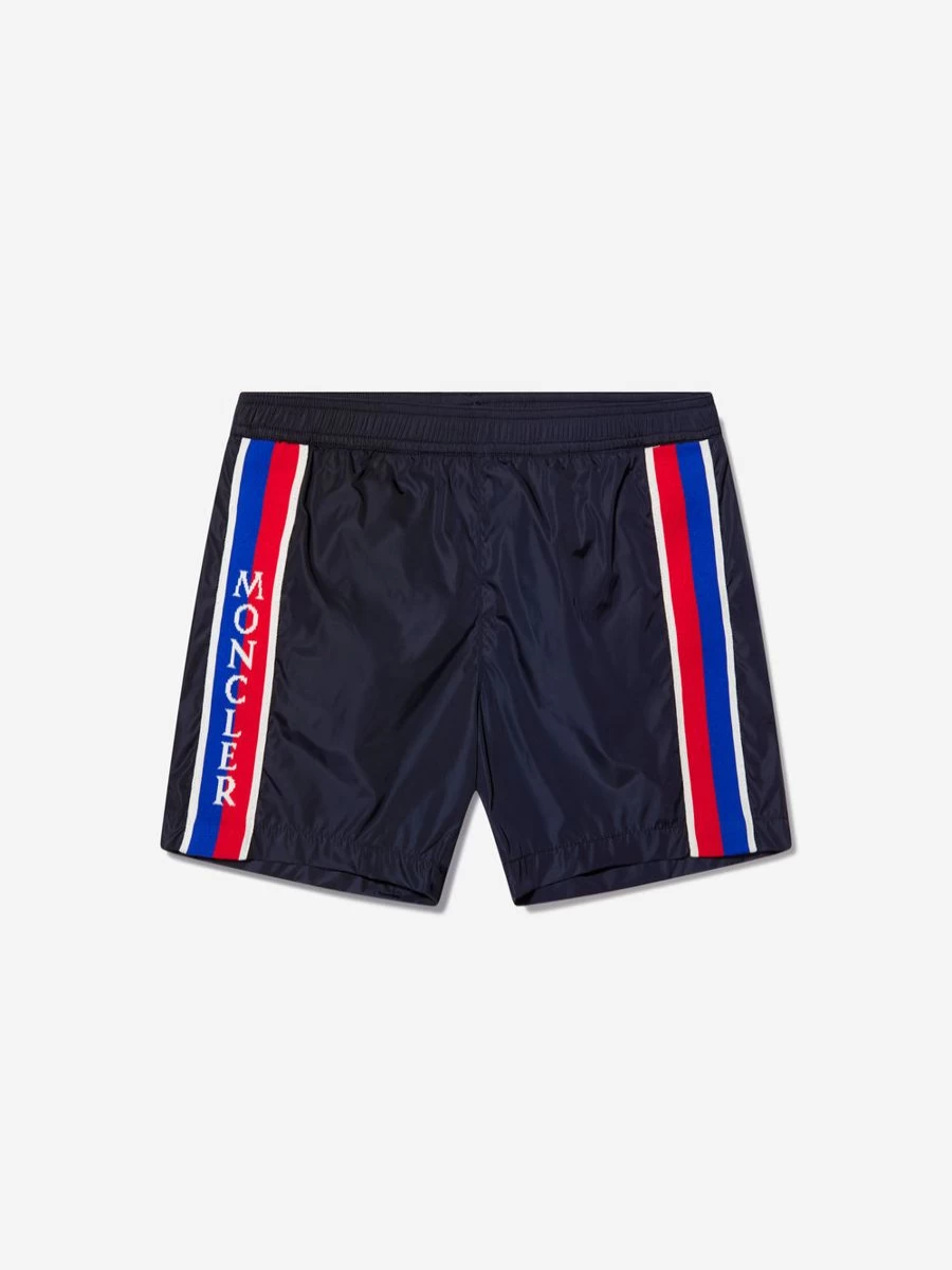 Moncler Enfant Boys Navy Logo Swim Shorts for Kids