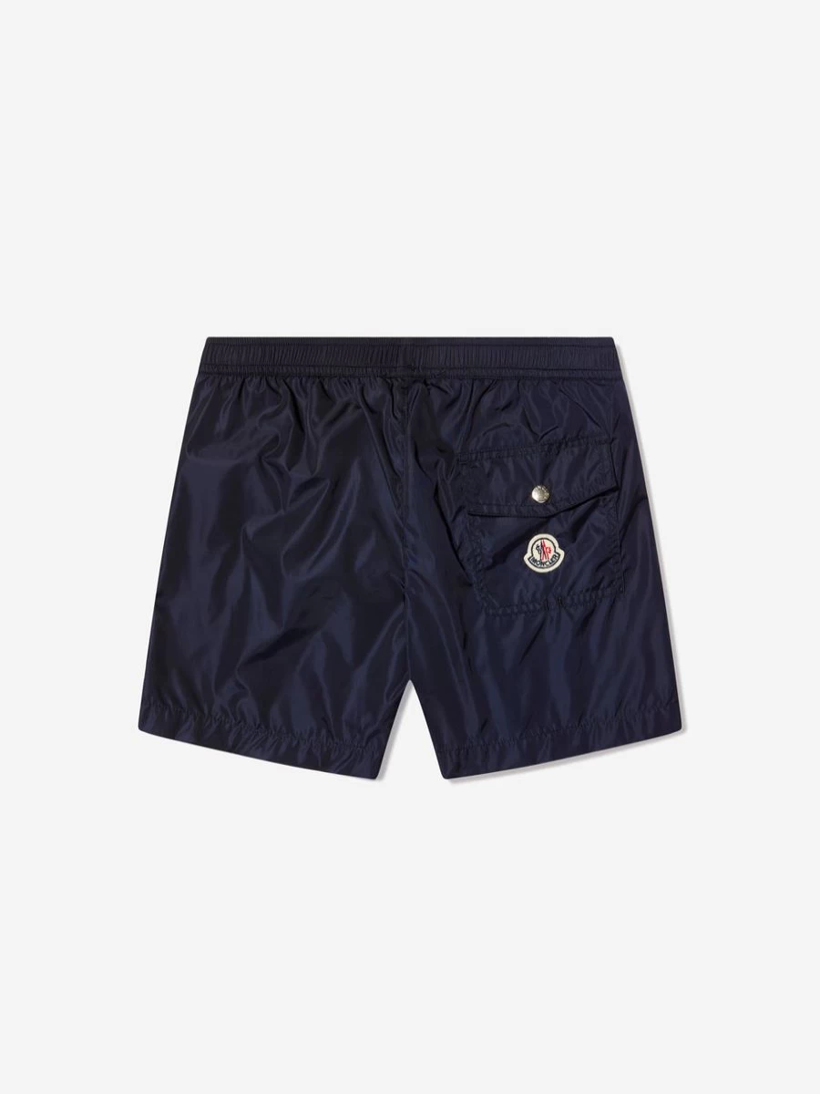 Moncler Enfant Boys Navy Logo Swim Shorts for Kids