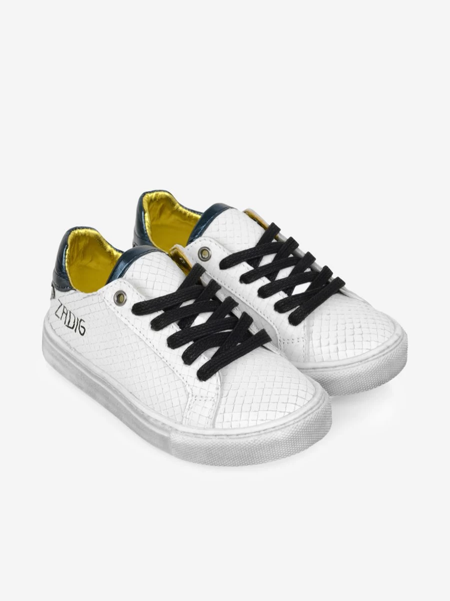 Zadig&Voltaire Girls' Leather Trainers - Stylish & Comfortable Sneakers for Kids