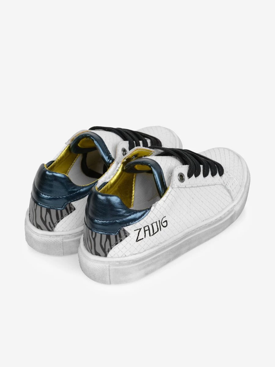 Zadig&Voltaire Girls' Leather Trainers - Stylish & Comfortable Sneakers for Kids