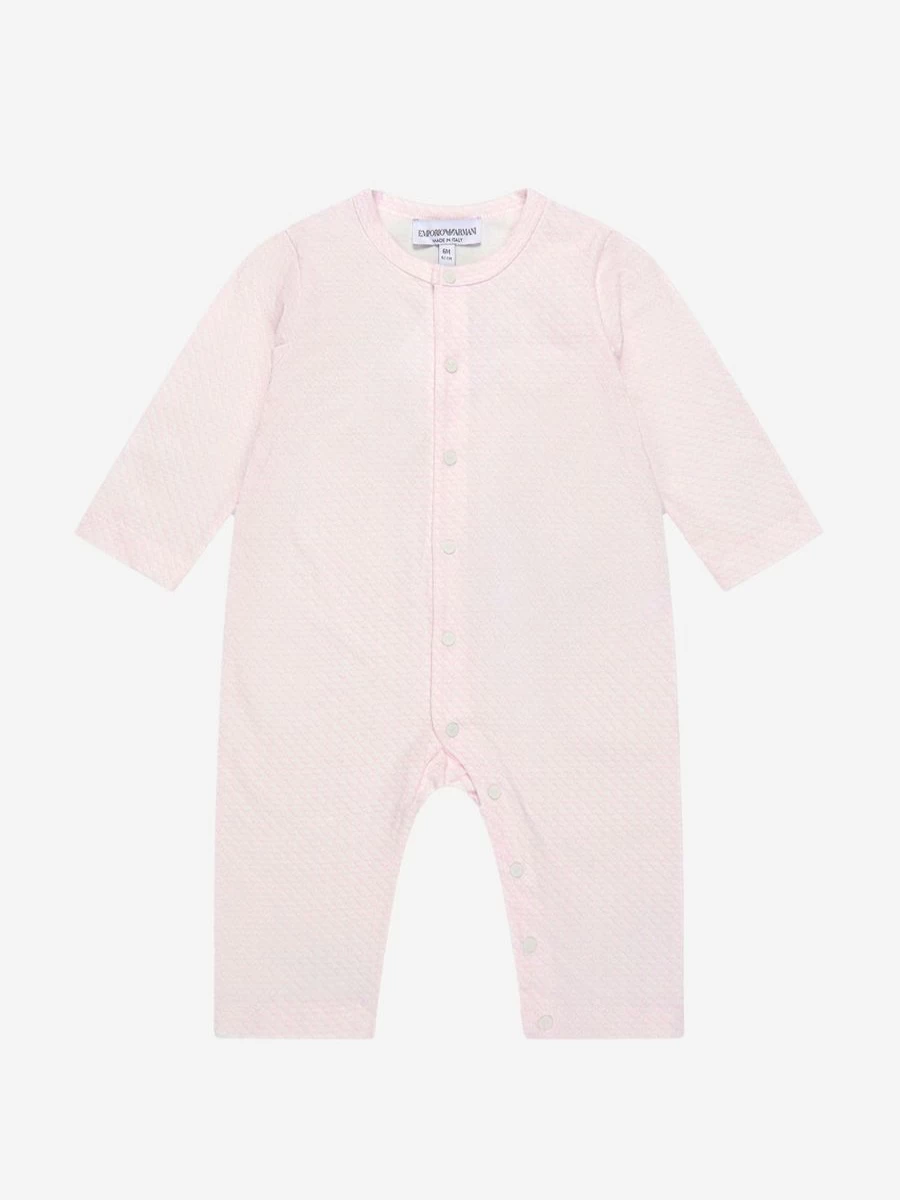 Emporio Armani Baby Girls 4-Piece Cotton Romper Gift Set | Soft Outfit for Infants | Premium Childsplay Clothing