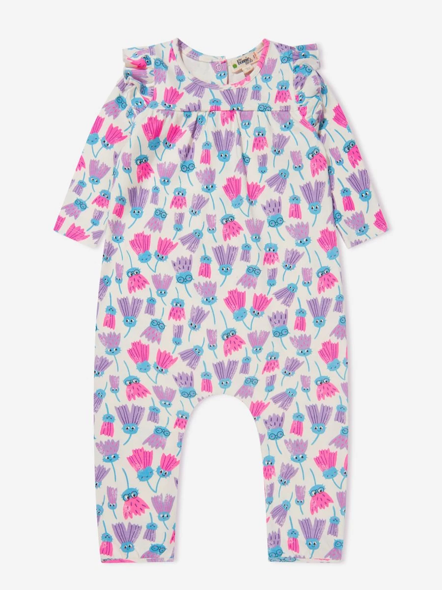 The Bonnie Mob Girls' Organic Cotton Lizzie Romper - Soft & Stylish Baby Jumpsuit | Childsplay Clothing