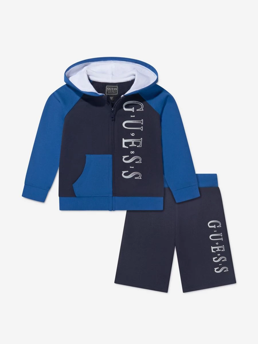 Guess Boys' Blue Shorts Set - Comfortable & Stylish Summer Outfit