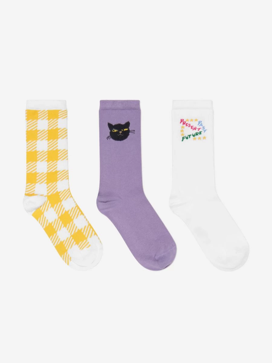Mini Rodini Boys' Organic Cotton Socks 3-Pack | Eco-Friendly Kids Socks Set