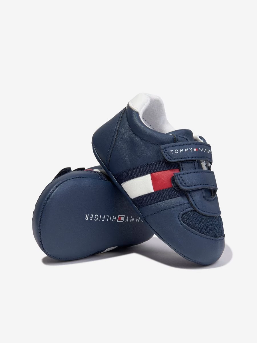 Tommy Hilfiger Baby Boys Pre-Walker Shoes with Velcro Straps for Easy Wear