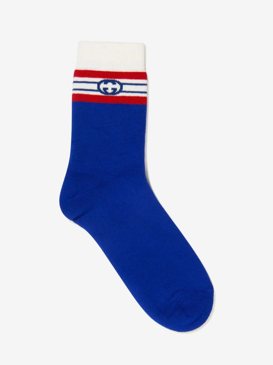 Gucci Kids Girls GG Logo Socks - Luxury Children's Fashion by Childsplay Clothing
