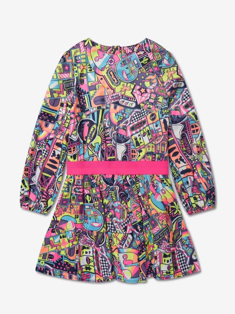 "Billieblush Teen Girls' Fun Multicolored Crossing Dress"