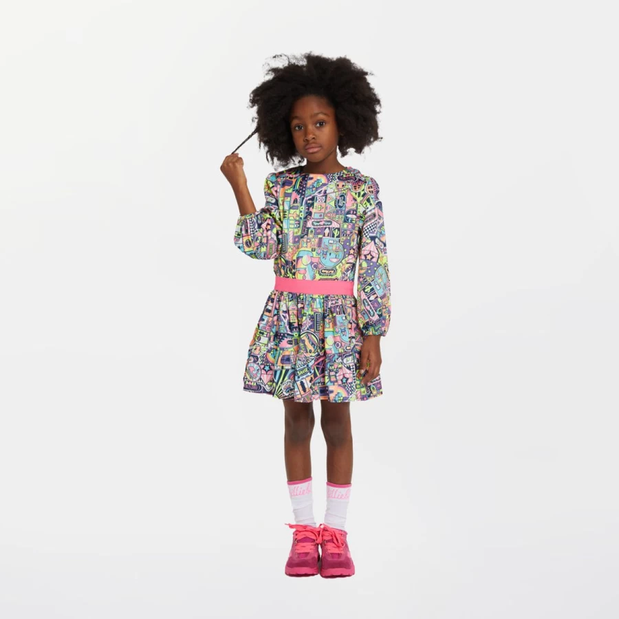 "Billieblush Teen Girls' Fun Multicolored Crossing Dress"