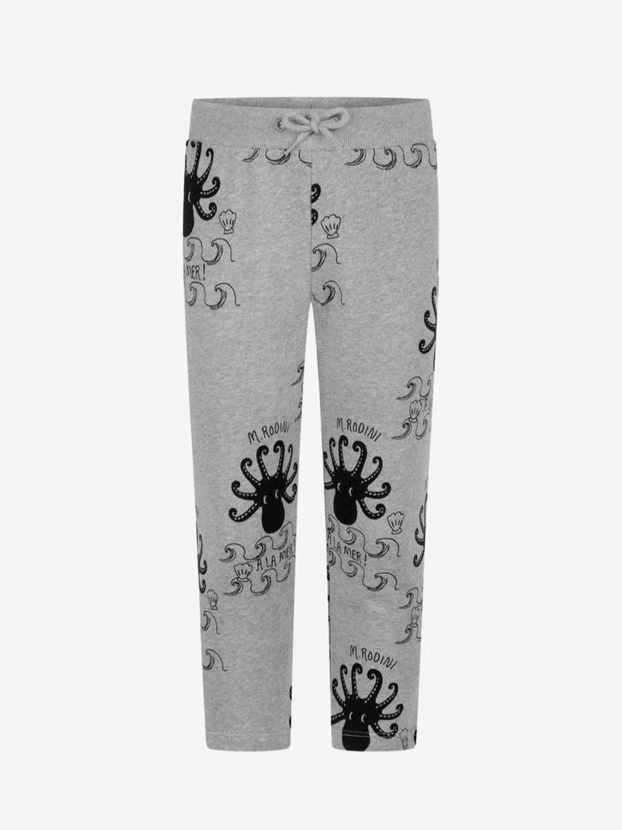 Mini Rodini Boys' Cotton Octopus Print Joggers - Comfortable Kids' Pants
