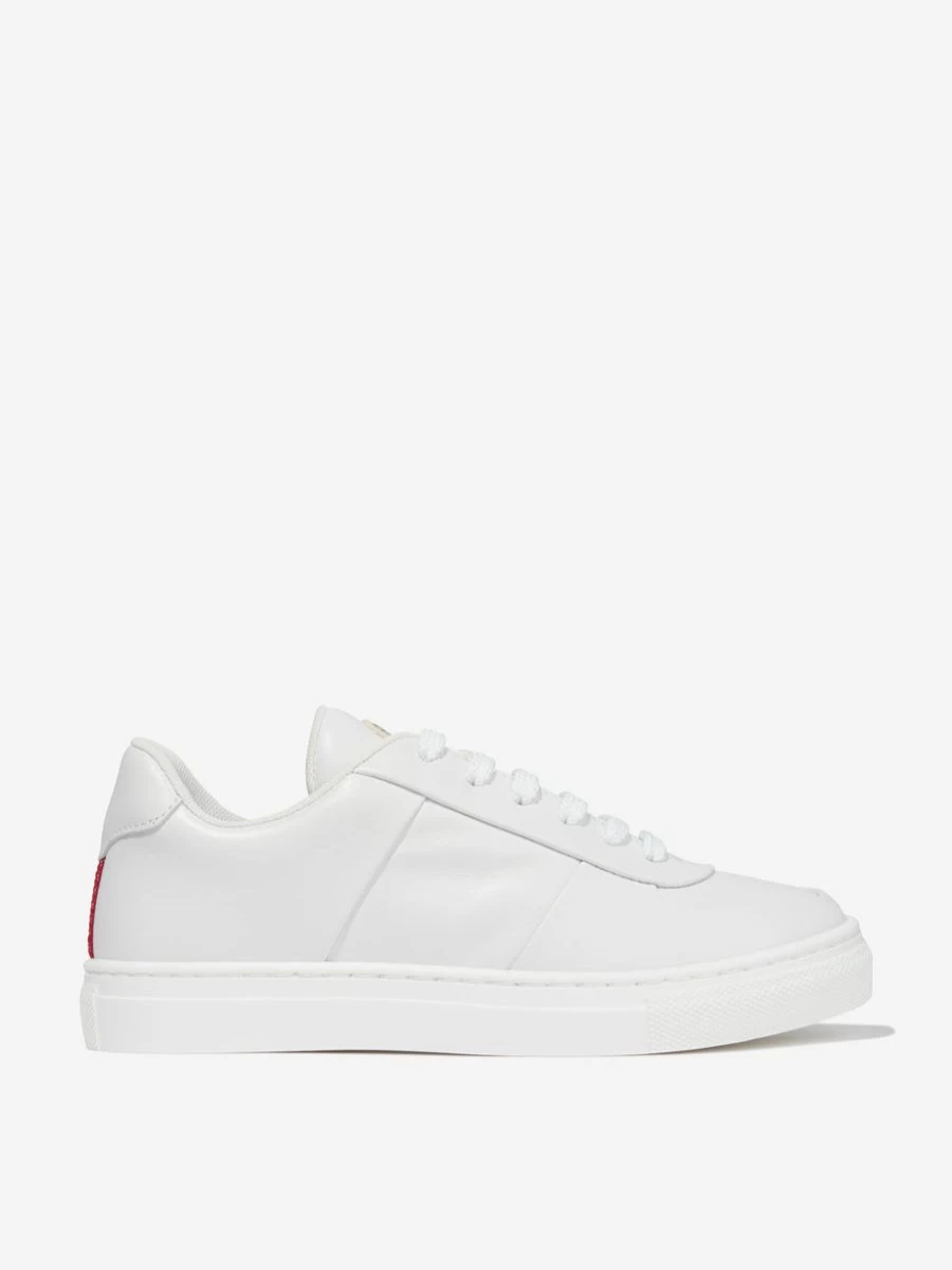 Moncler Enfant Boys' Leather Petit Neue York Low Top Sneakers | Kids Trainers | EU Sizing