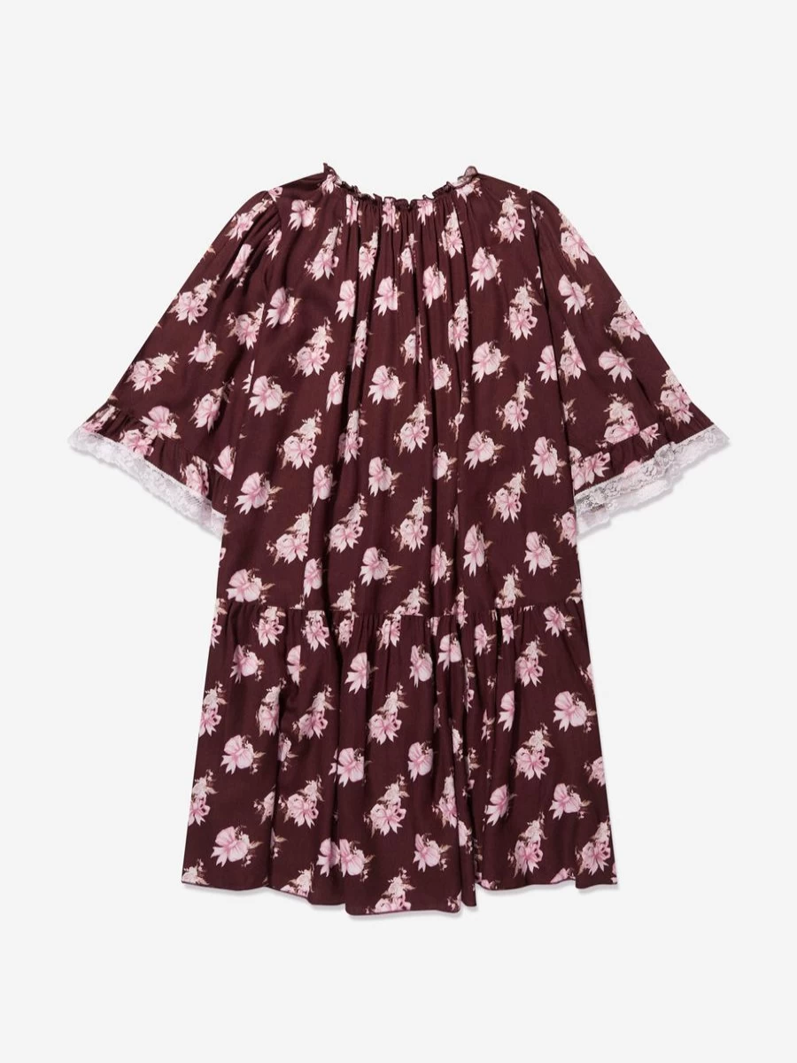 Amiki Girls Red Phoebe Nightdress - Comfortable Sleepwear for Children