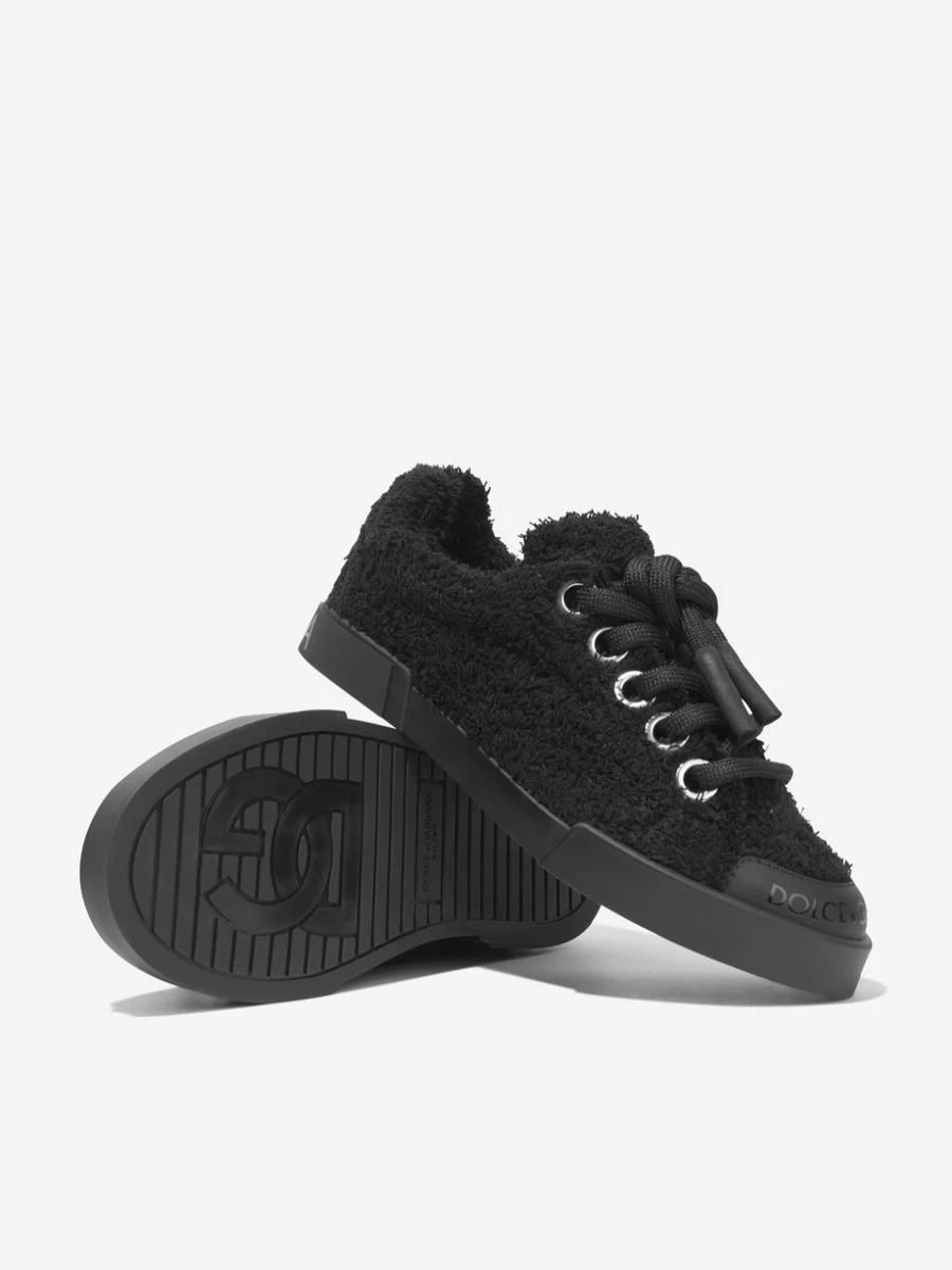 Dolce & Gabbana Kids Black Trainers for Teens - Stylish Teenage Sneakers
