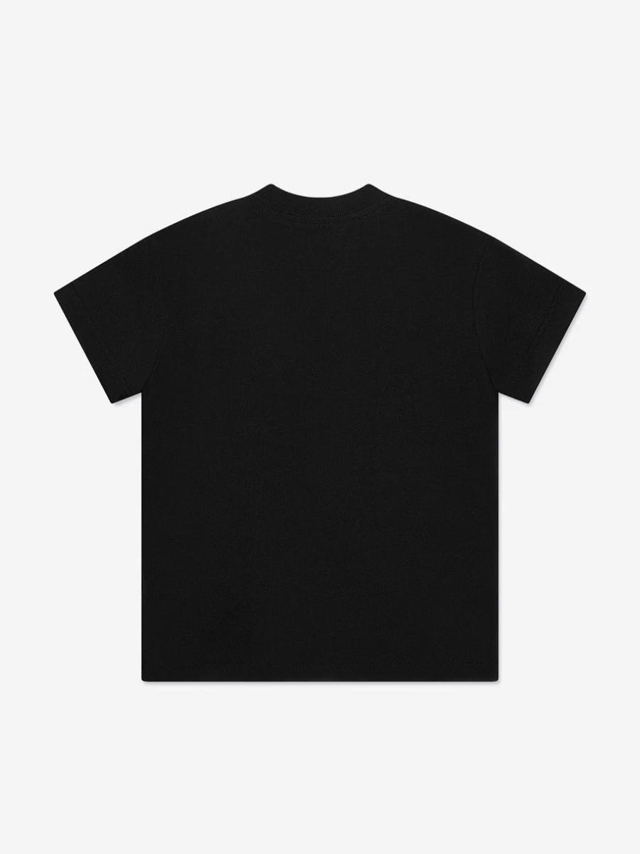 Amiri Boys Black Staggered Scribble Logo Kids T-Shirt