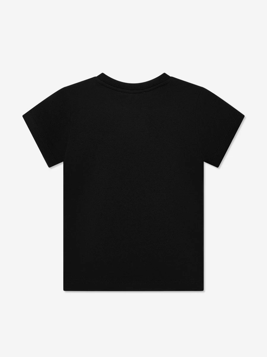 Moschino Kids Boys Black Logo T-Shirt | Official Brand Cotton Tee