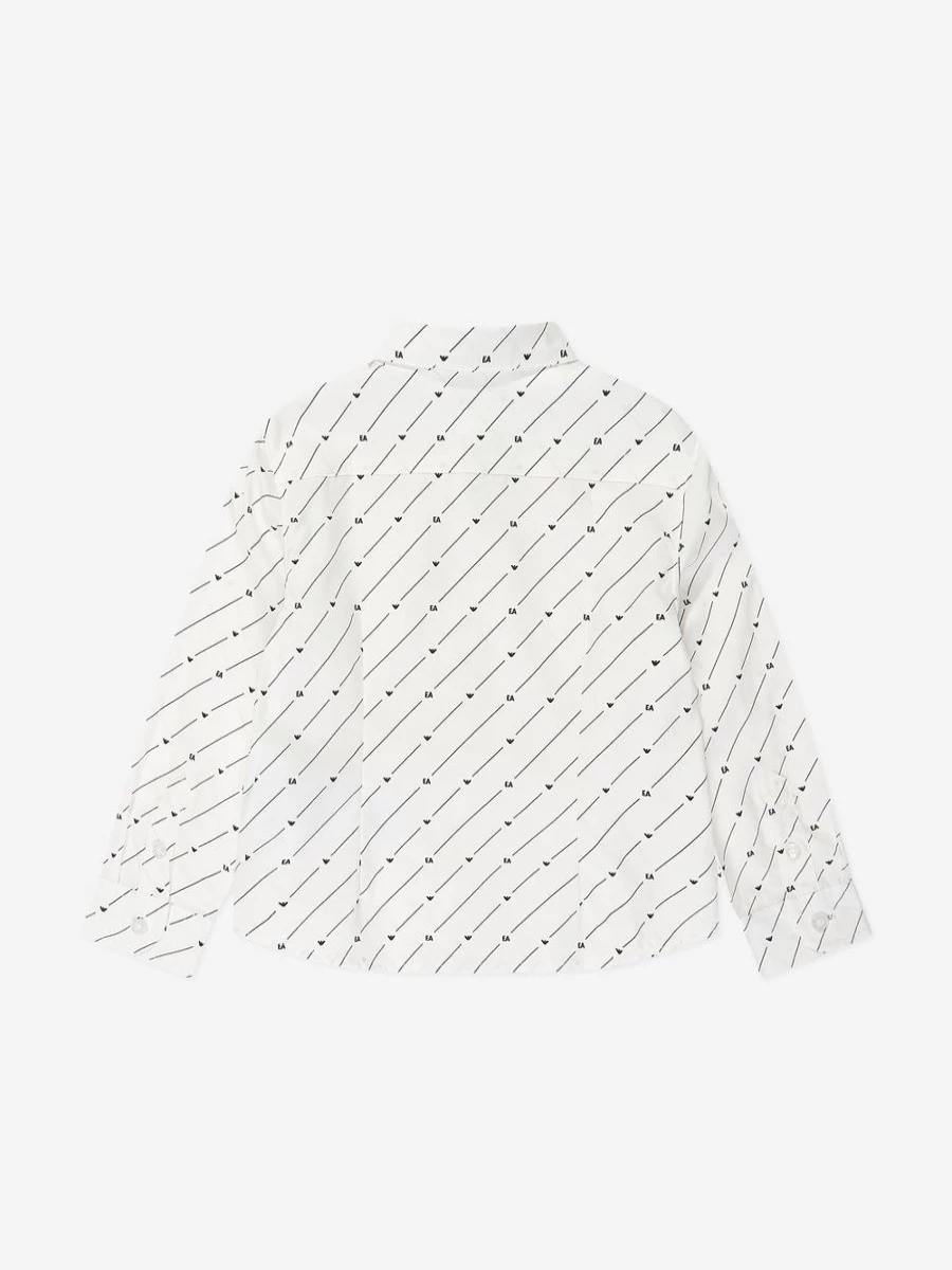 Emporio Armani Teen Boys White Logo Shirt