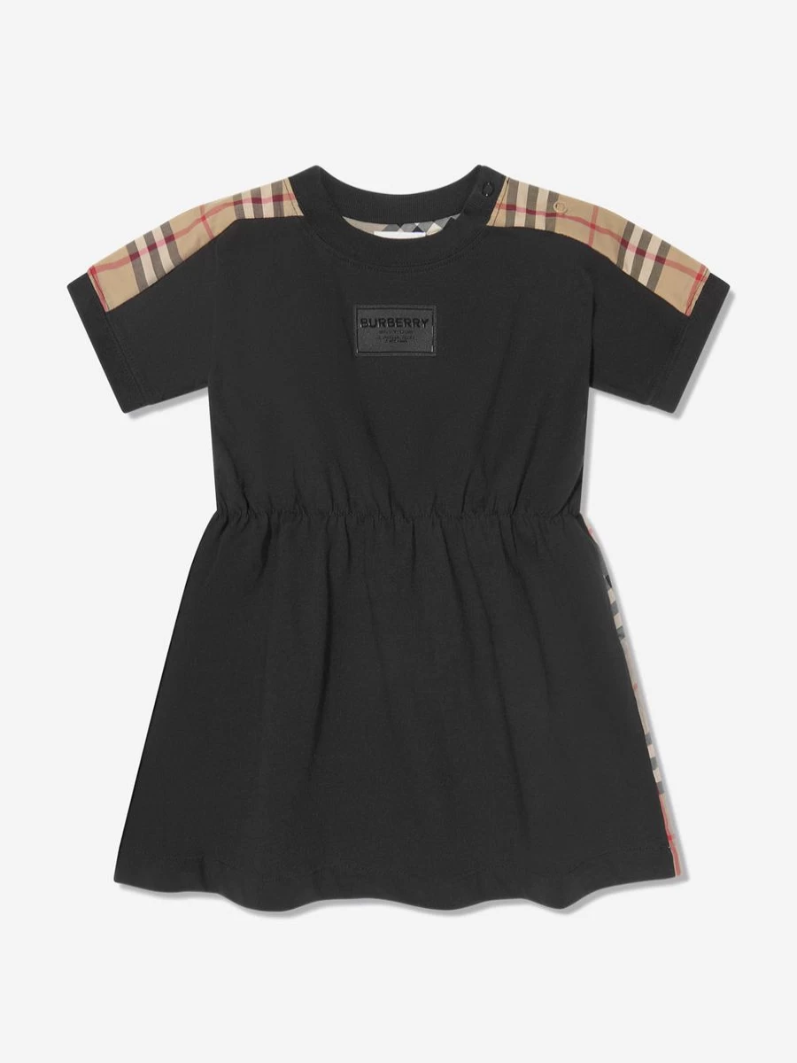 Burberry Kids Baby Girls Lenore Black Dress with Bloomers