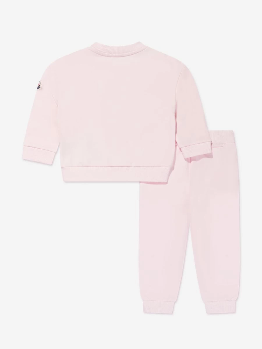 Moncler Enfant Baby Girls Pink Tracksuit - Soft & Stylish Outfit for Infants