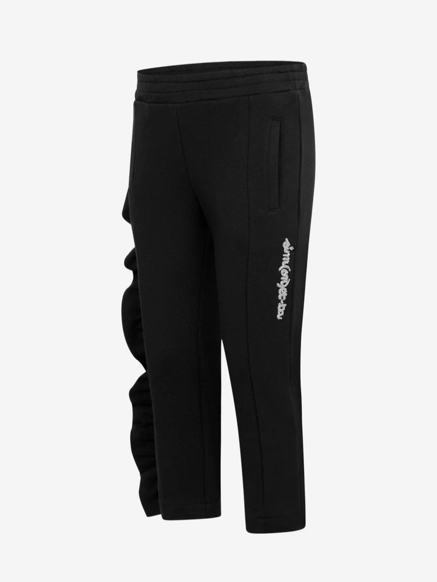 Simonetta Girls' Cotton Ruffle Trim Trousers for Toddlers - Comfortable & Stylish Casual Pants