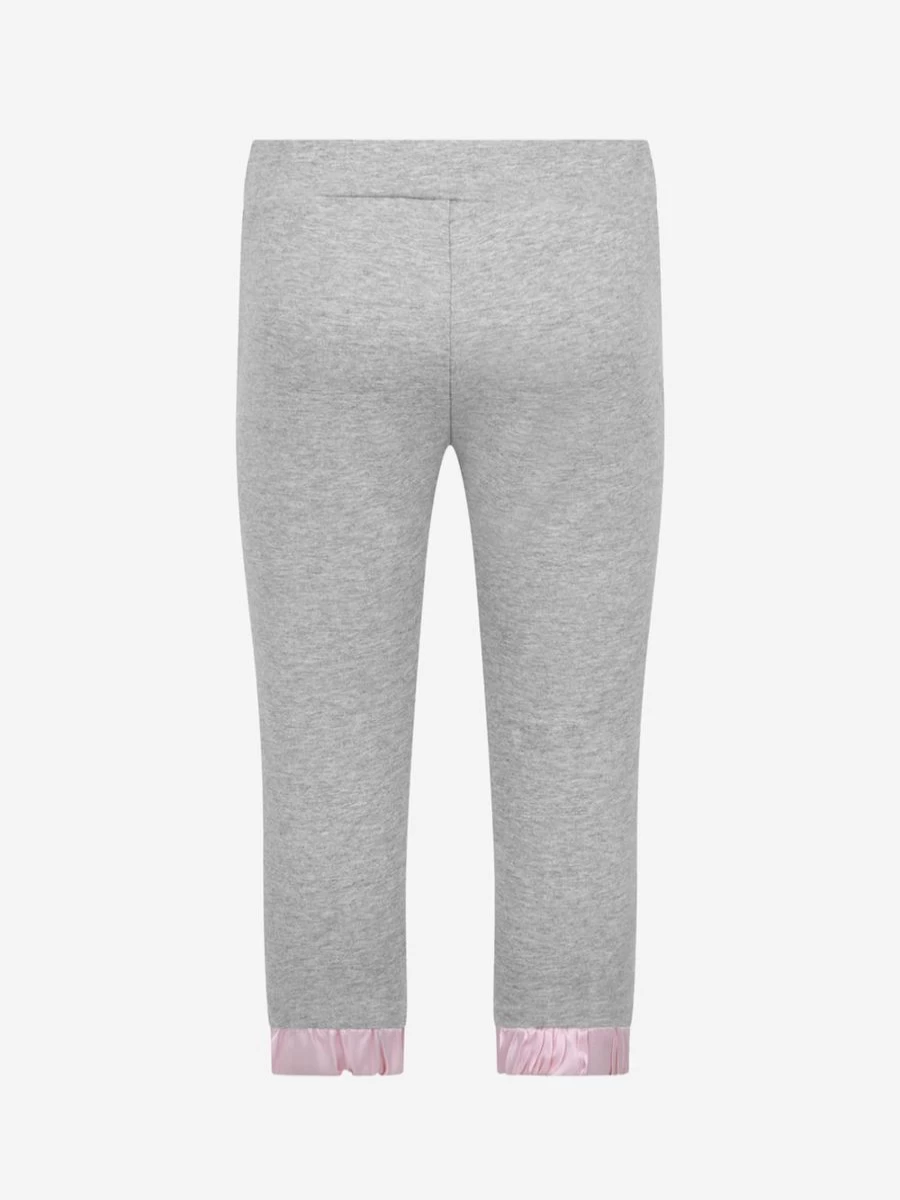 Simonetta Girls' Grey & Pink Jersey Comfortable Bottoms for Play & Relaxation